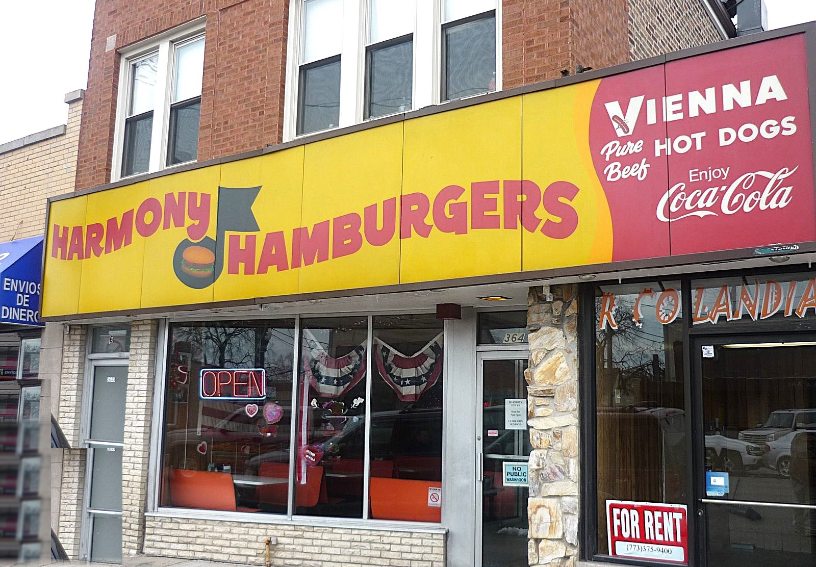 Harmony Hamburgers, a classic Chicago neighborhood storefront
